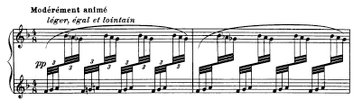 Debussy, Preludi 12°, II libro, inizio e bb.27-28