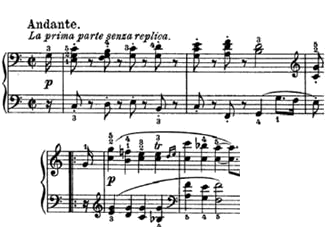 tempo della sonata op.14/2 di Beethoven
